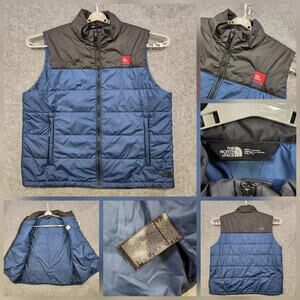 The North Face Vest Mens 2XL Blue Black Insulated Puffer L&W Supply NF0A529A